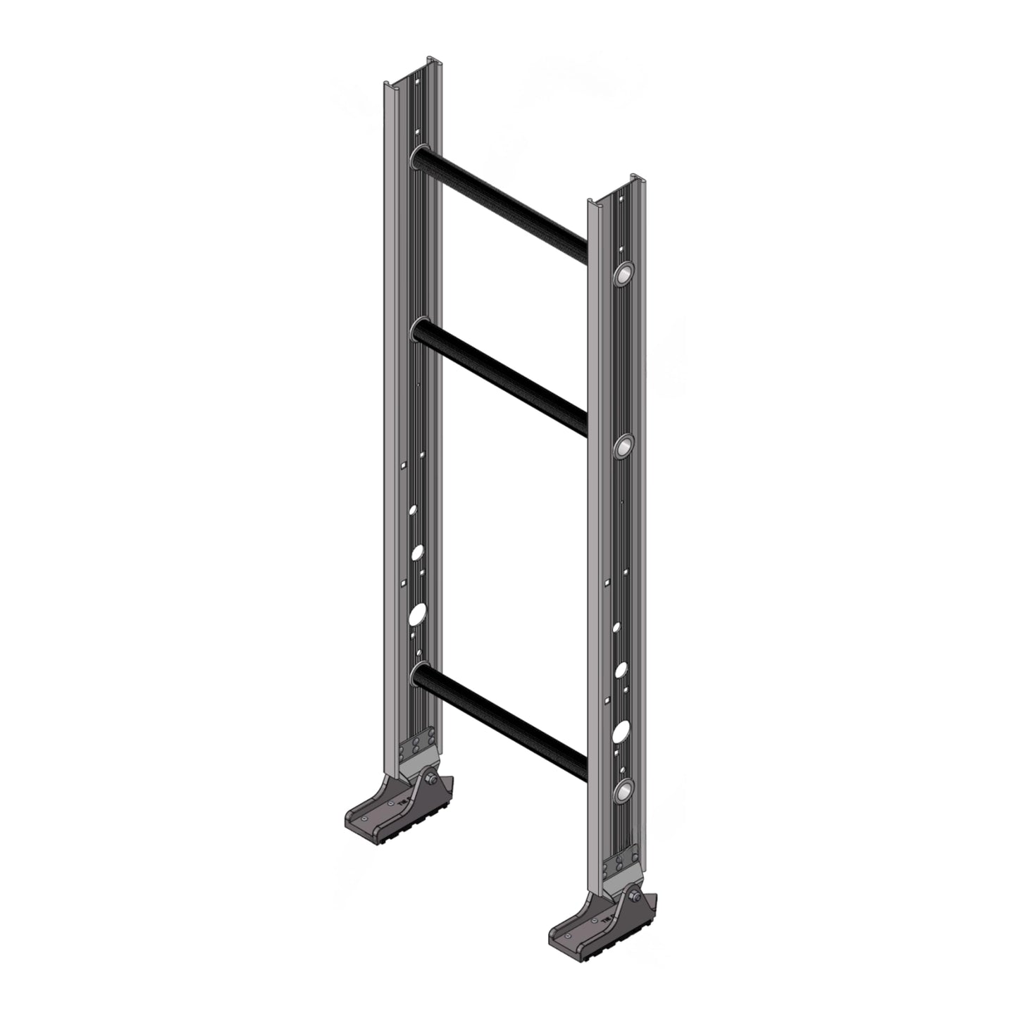 Tie Down TranzSporter Part 10083 - Lift Hoist Base 4f ft. Track Section with Foot Stop - 200lb Lift Hoist Wrung