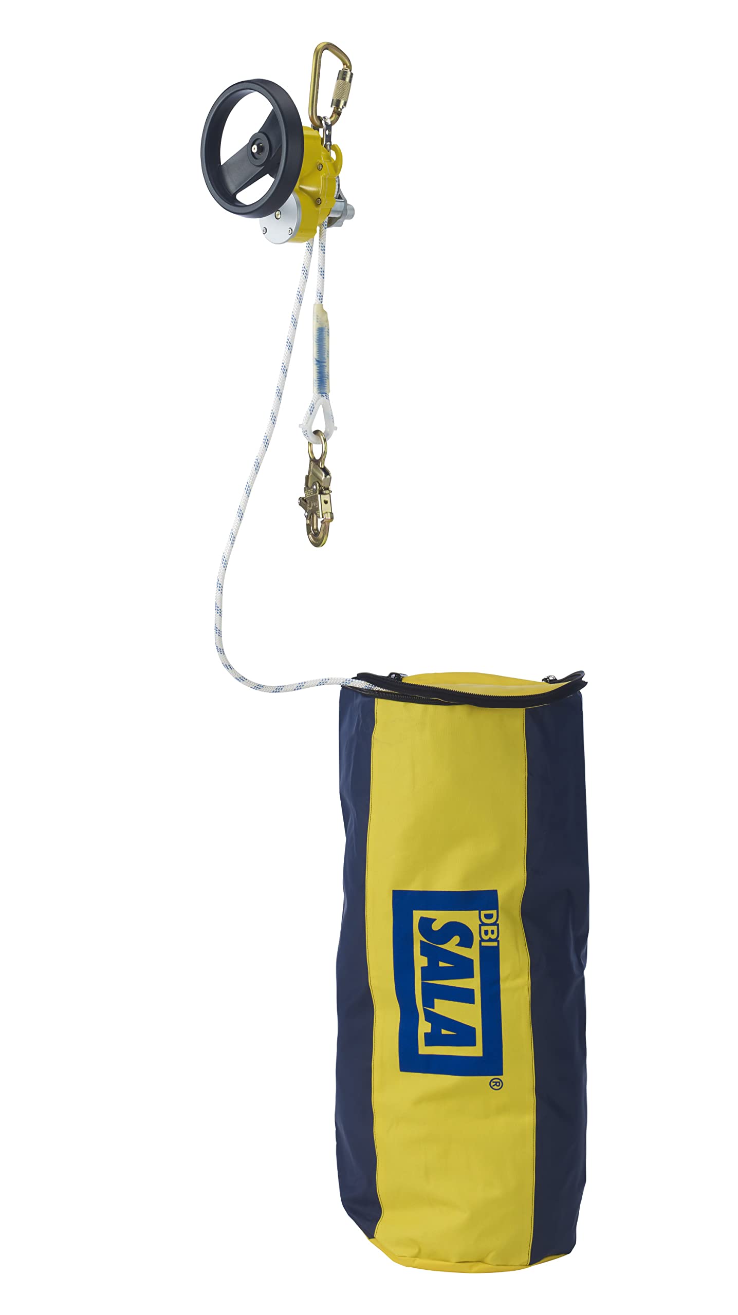 3M DBI/SALA Rollgliss 3327200 Rescue Unit, Includes 2 Carabiner, 4-Feet Anchor Sling and Rope Bag, 200-Feet