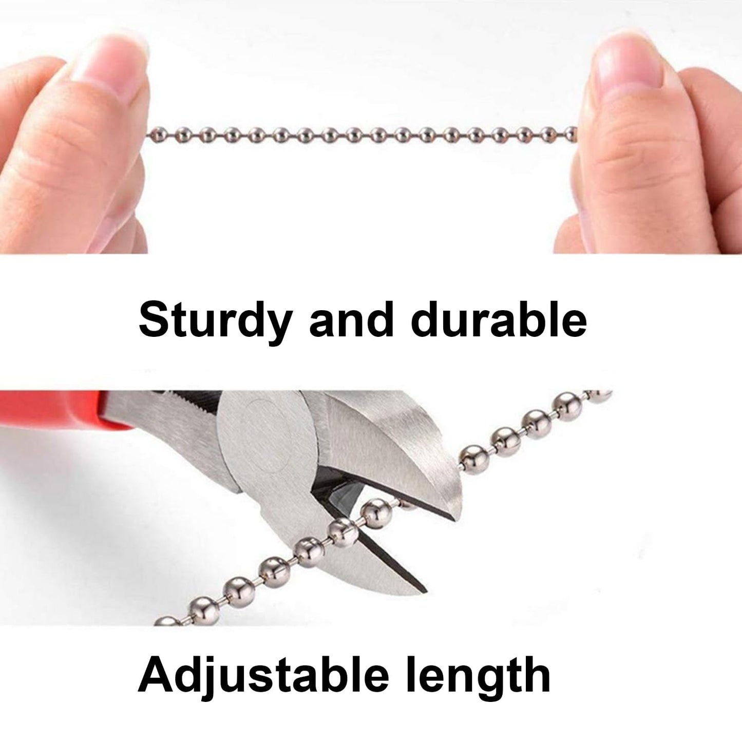XIOFU Handmade Pebble Ceiling Fan Pull Chain - Natural River Stone Pull Chain for Ceiling Fans, Lamps, Wall Lights - Decorative Pull Cord (2PCS)