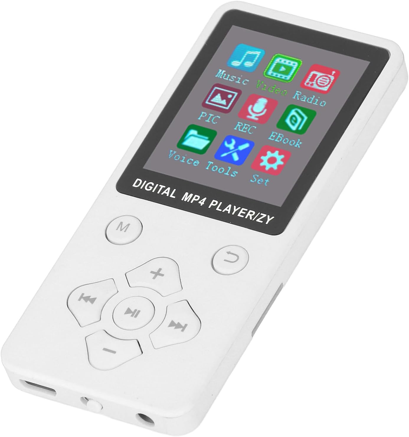 Jectse MP3 1.8 Inch Mp3 128GB Player with Bluetooth, HiFi Sound Screen Portable Music Player Digital Audio Player Noise