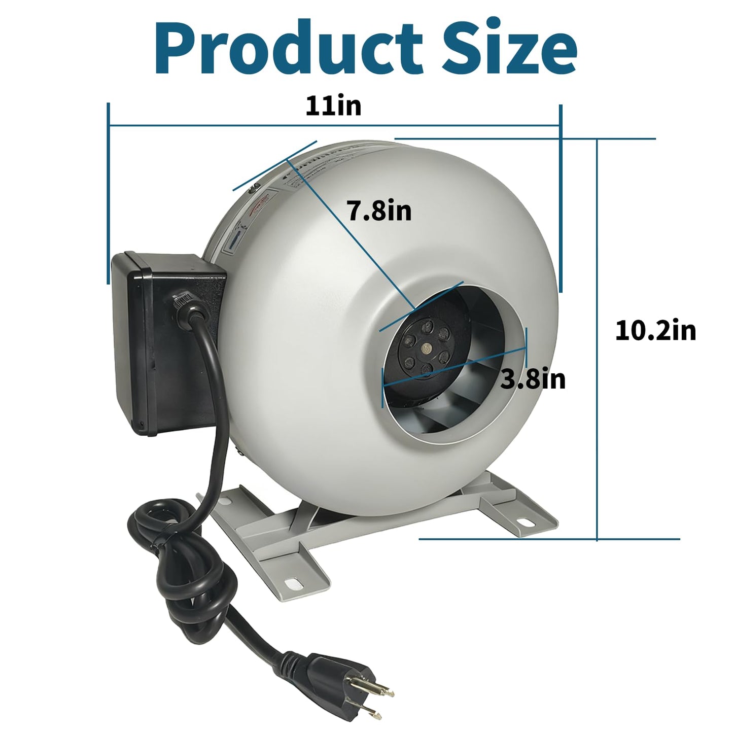 YGUAYINGC M-4DBT Automatic Dryer Duct Booster Exhaust Fan for Clothes Dryers – Quiet, Stable, Durable, Saves Drying Time, Compatible with All Dryers (M-4DBT)