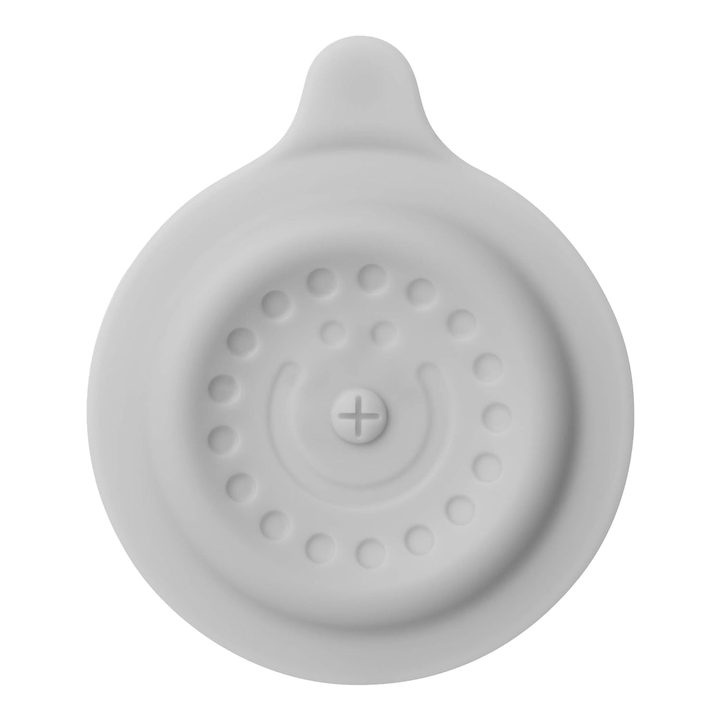 Ubbi Bathtub Drain Cover - Silicone Suction Stopper for Baby Bath Time | Gray Color