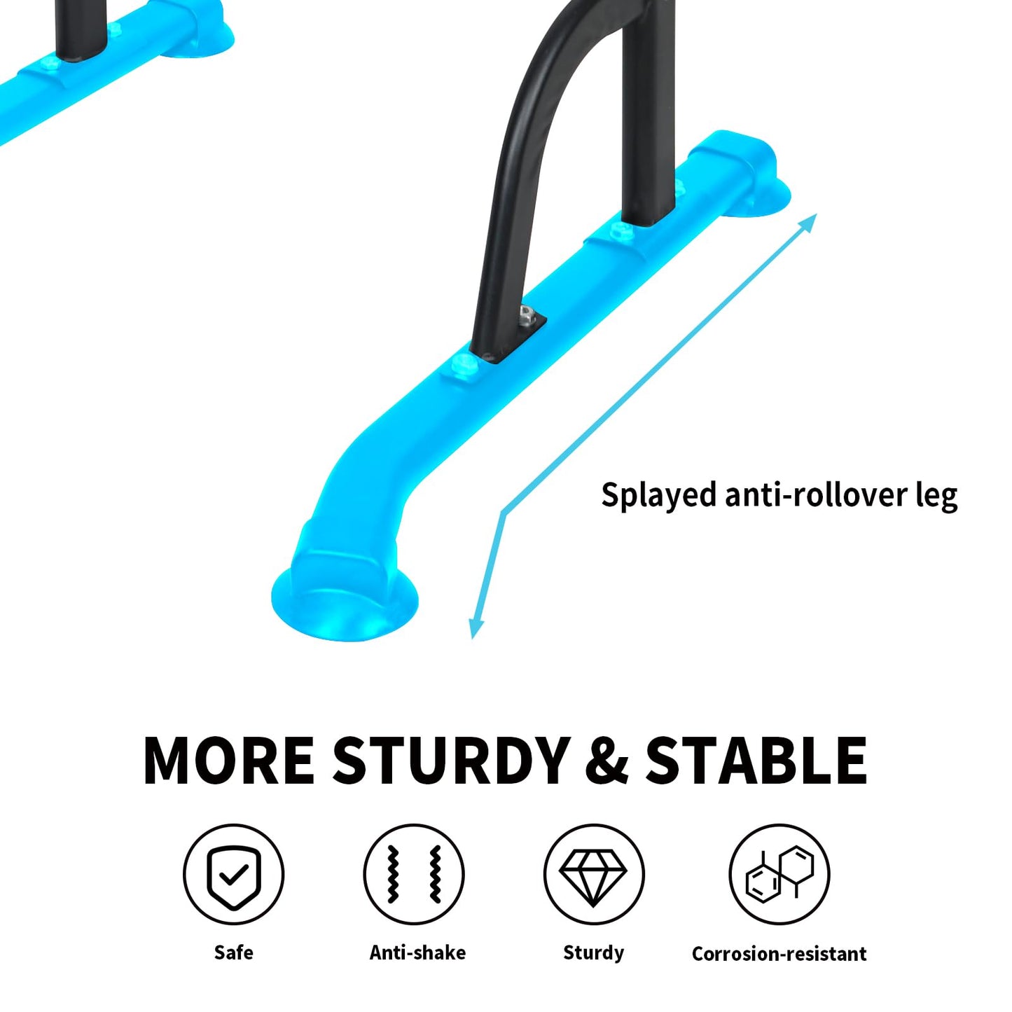 LSKSSNG Power Tower Dip Station Pull Up Bar Exercise Tower, Adjustable Height Dip Bar Power Tower for Multi-Function Full Body Strength Training Fitness Equipment, Pull Up Stand for Home Office Gym