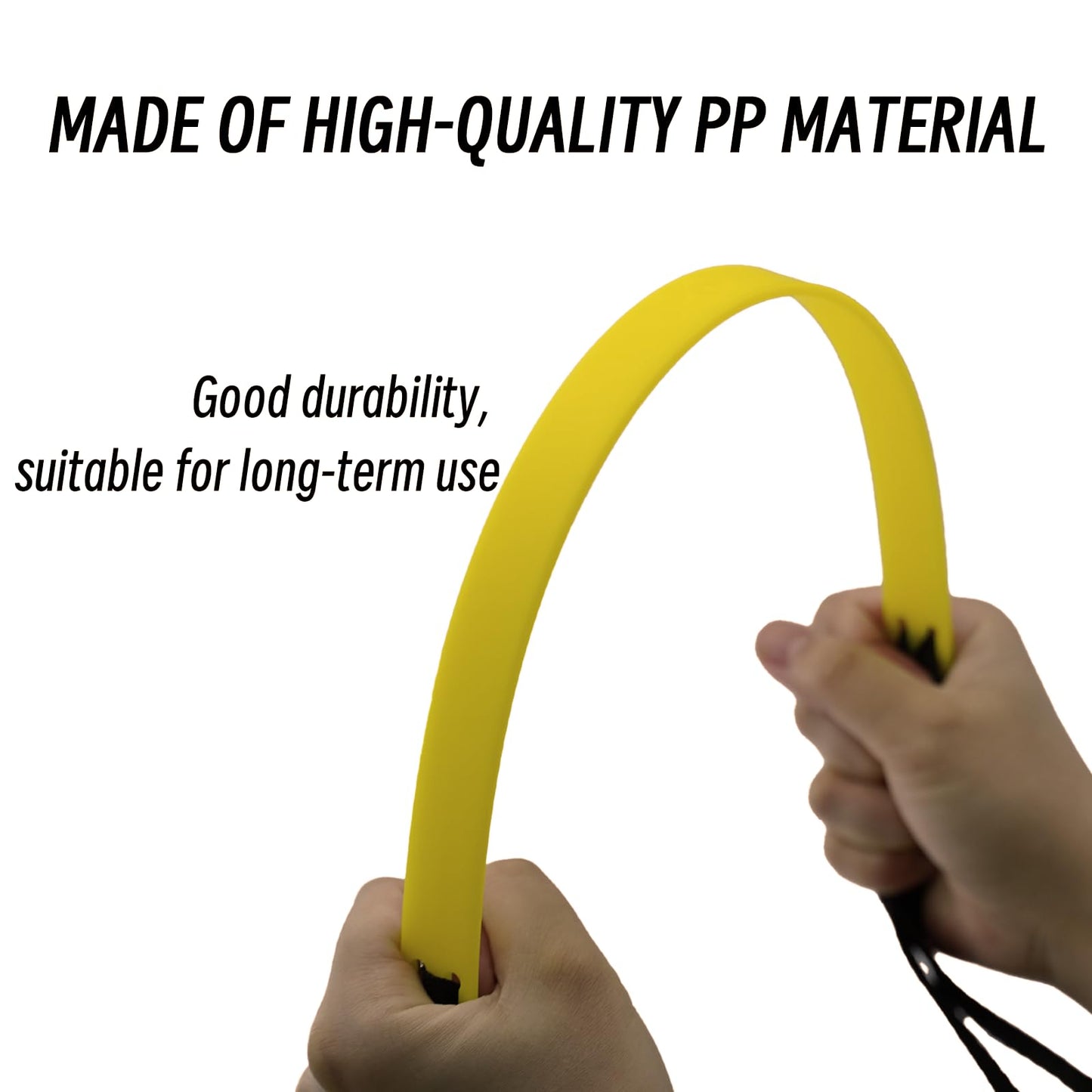 Sleteranpe 20ft Agility Ladder - Speed Ladder for Soccer with Carry Bag & Straps | 12 Adjustable Rungs | Soccer, Agility Training Equipment | Durable Footwork Ladder for Athletes (Yellow)