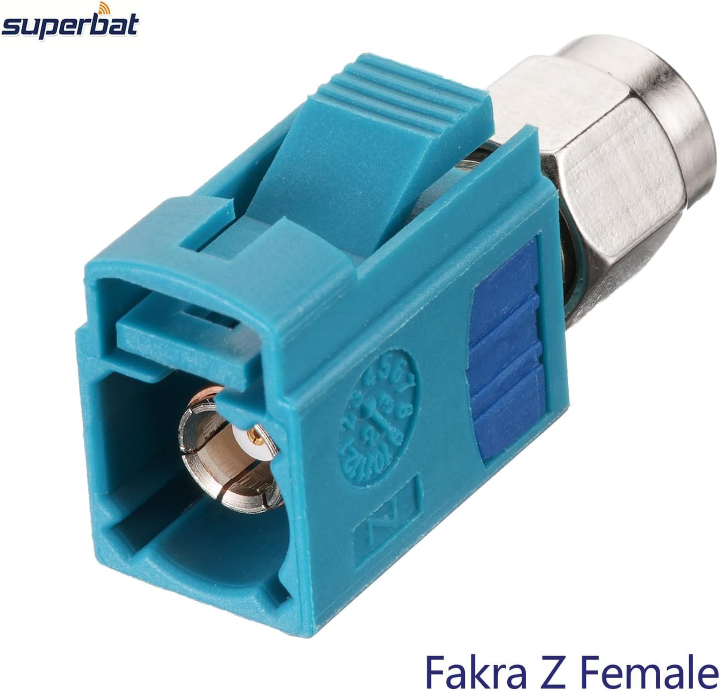 Superbat 2Pcs,Vehicle 4G Fakra Z Female to SMA Male Adapter Antenna Adapter Connector for GPS Navigation Satellite