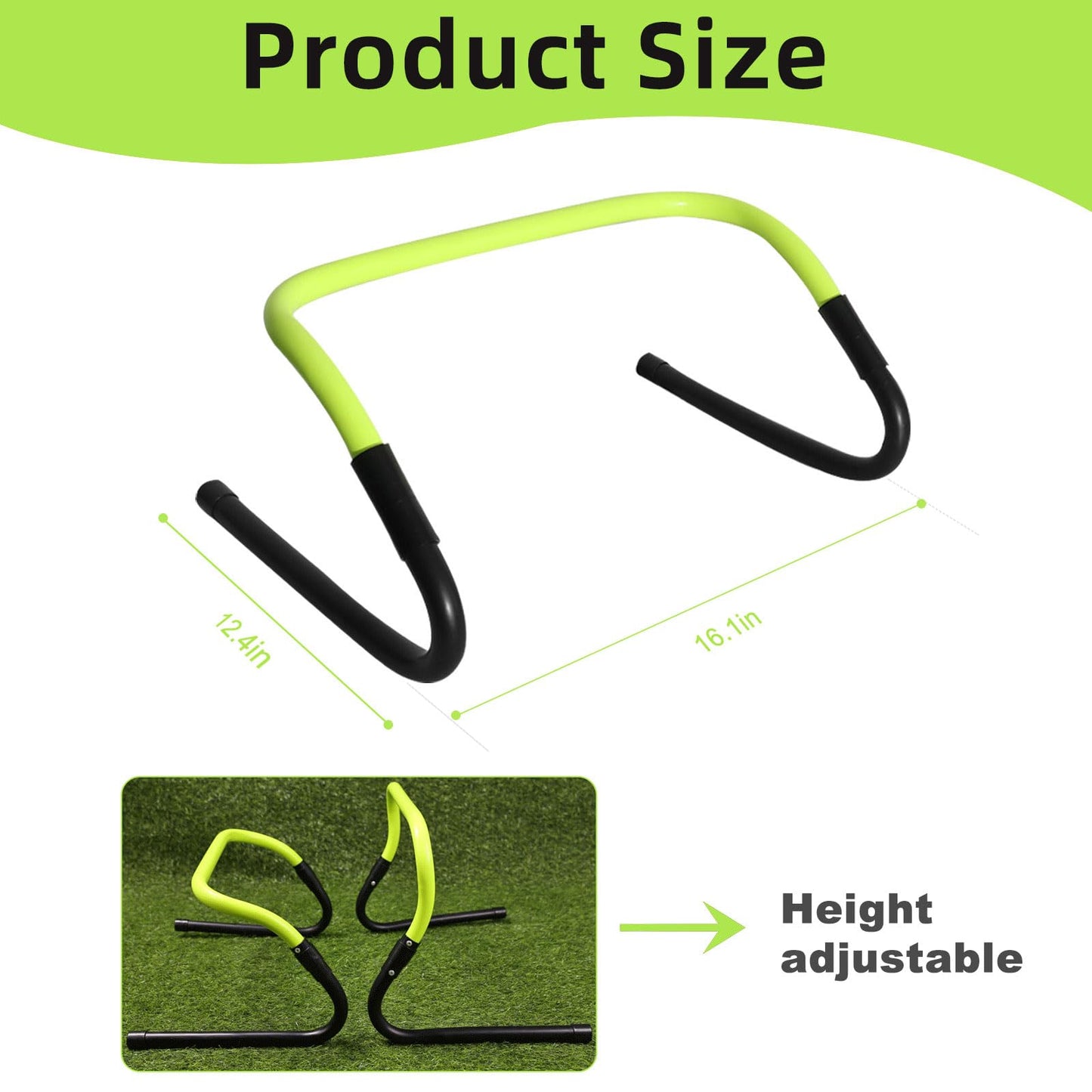 Avoirdus Agility Speed Training Hurdles, Agility Training Hurdle Set for Basketball and Soccer Practice with Carry Bag, 5 Pack
