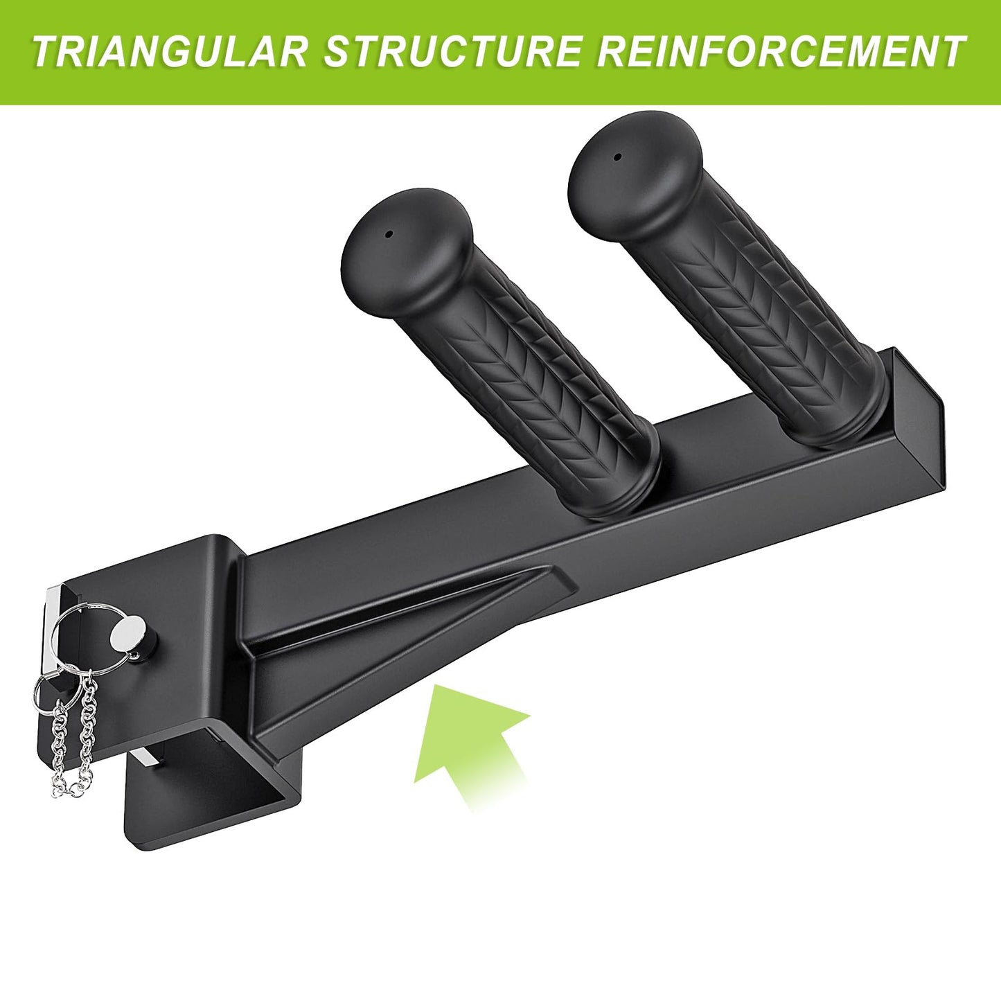 Lifeswell Dip Bar Attachment for 2" x 2" Power Rack, Non-Slip Wide & Narrow Grip Handles, 500 lbs Capacity, Squat Rack Attachment for Dips, Inverted Rows, Push-Ups