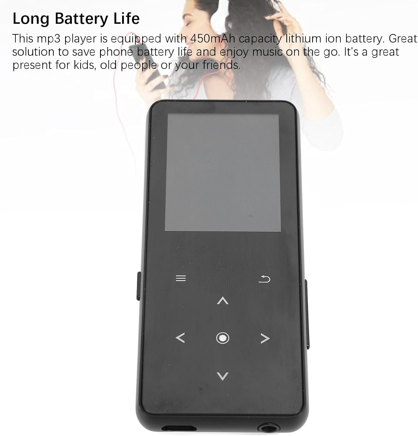 VBESTLIFE MP3 MP4 2 Inch 32GB Player, Touch Screen, Music Player with Bluetooth, Recording, E Book, Translation