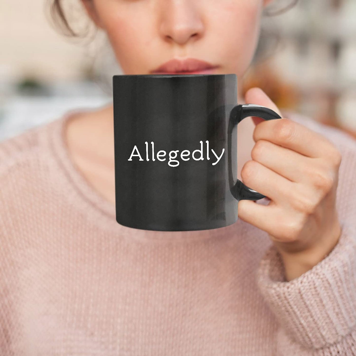 MargoDream Lawyer Gifts Appreciation Funny Mug Allegedly Coffee Cup Gift For Men For Woman Black 11 Oz
