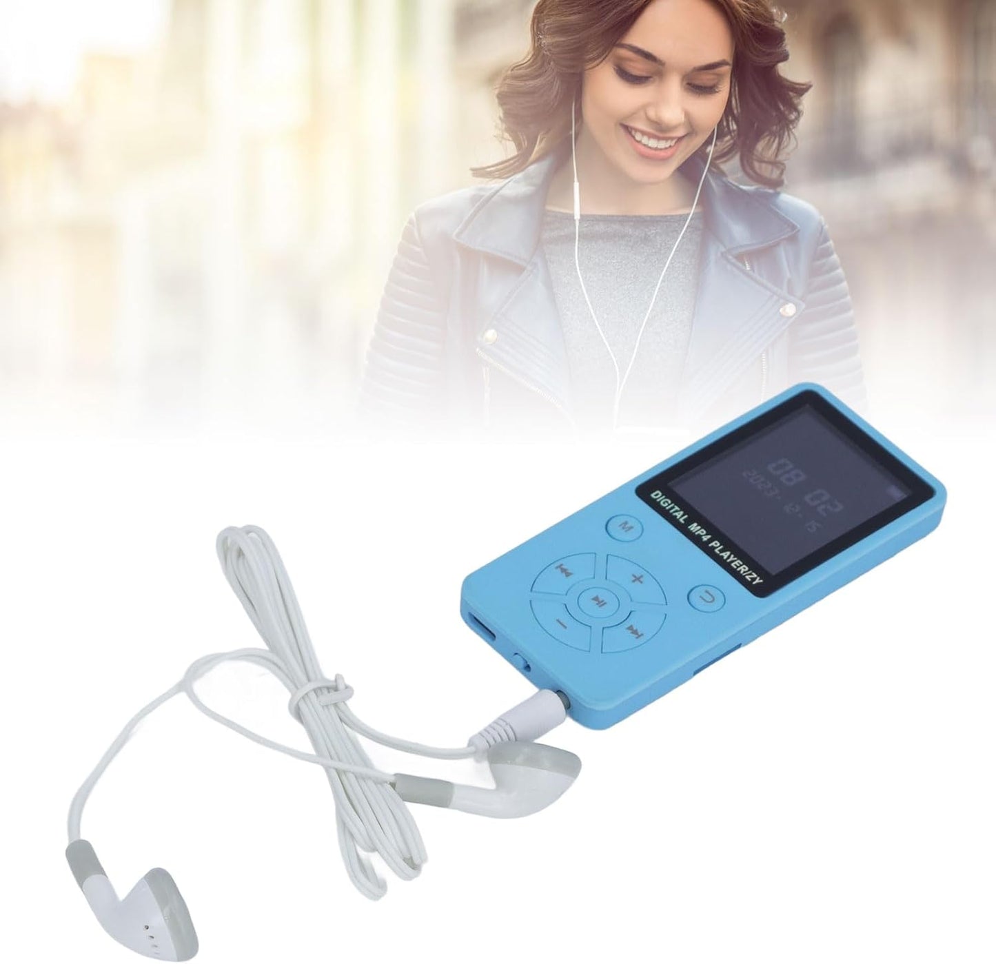YuRui TENG 64GB MP3 MP4 5.0, 1.8 Inch 128GB Player with Screen, Portable HiFi Music Player, Speaker, Video, FM, E Book