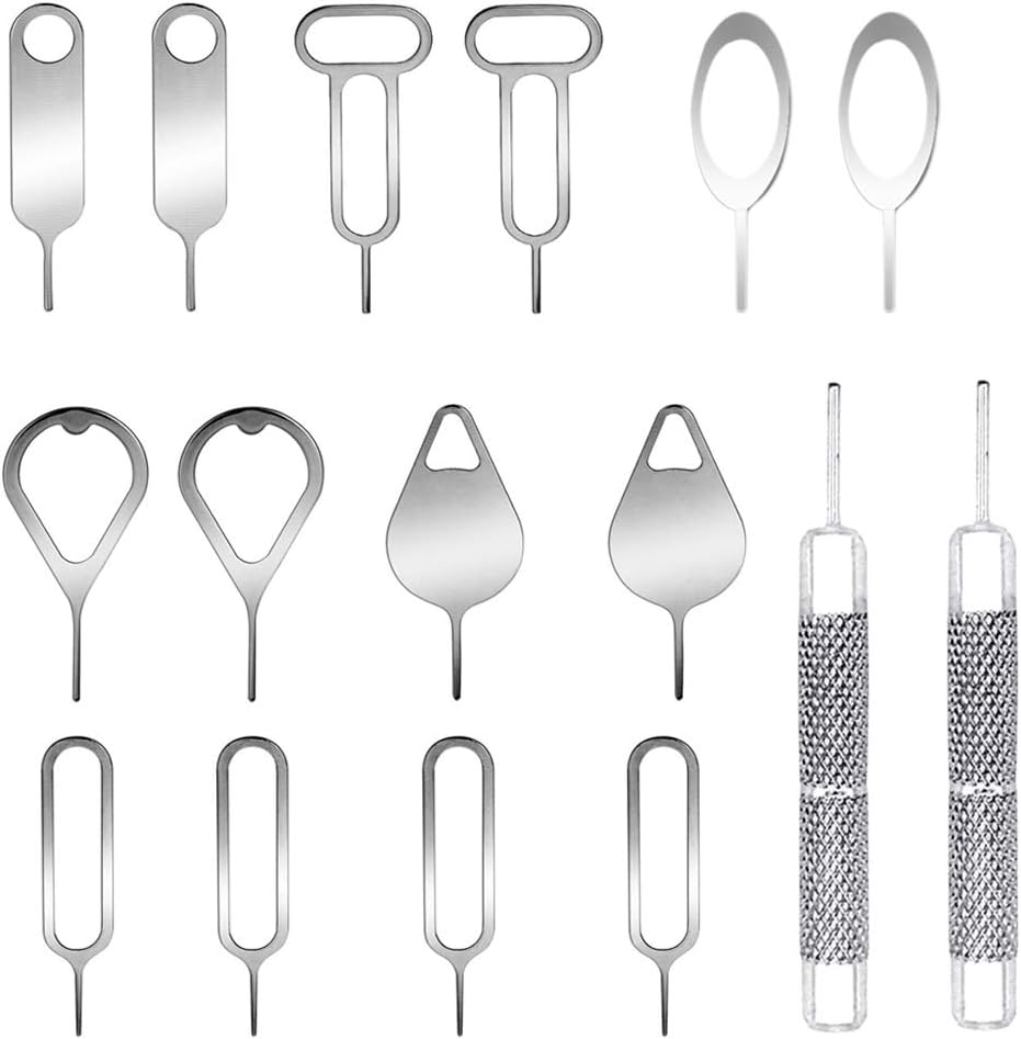 AYWFEY 16 Pieces SIM Card Removal Openning Tool Tray Eject Pins Needle Opener Ejector Compatible with All iPhone Apple
