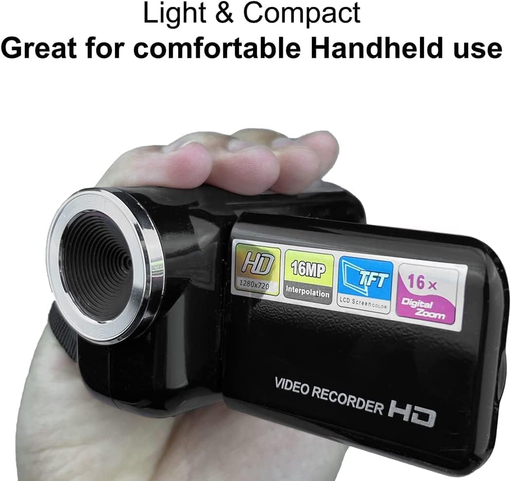 eDealz 1080P 16MP 2.7 Inch 16X Portable High Definition Digital Video Camera DV Camcorder LCD Screen Digital Zoom