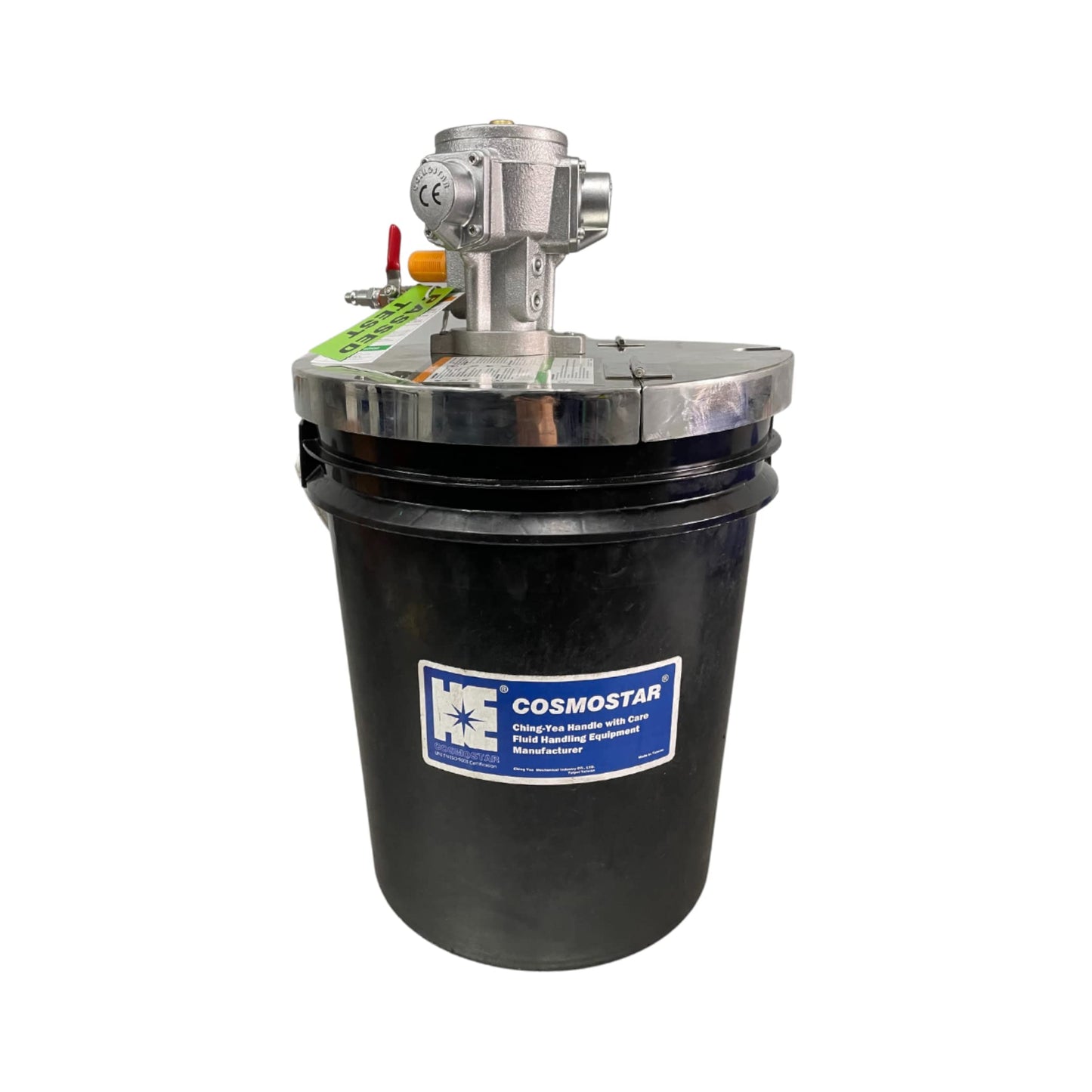 COSMOSTAR Round Cover for European Sized Bucket (13.7" / 35 cm) Pneumatic Pail Agitator Paint Mixer | European Sized Bucket Mixer | Pneumatic Bracket Mixer | Paint Agitator(RC40)