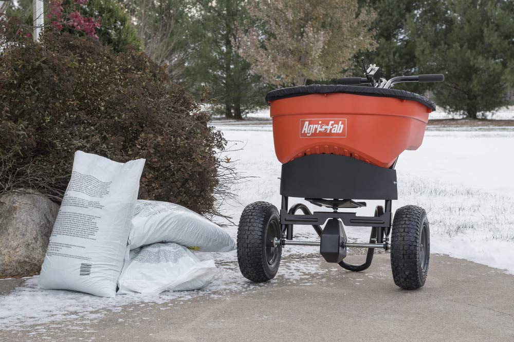 Agri-Fab 45-0548 130 lb. Commercial Push Spreader, Orange/Black