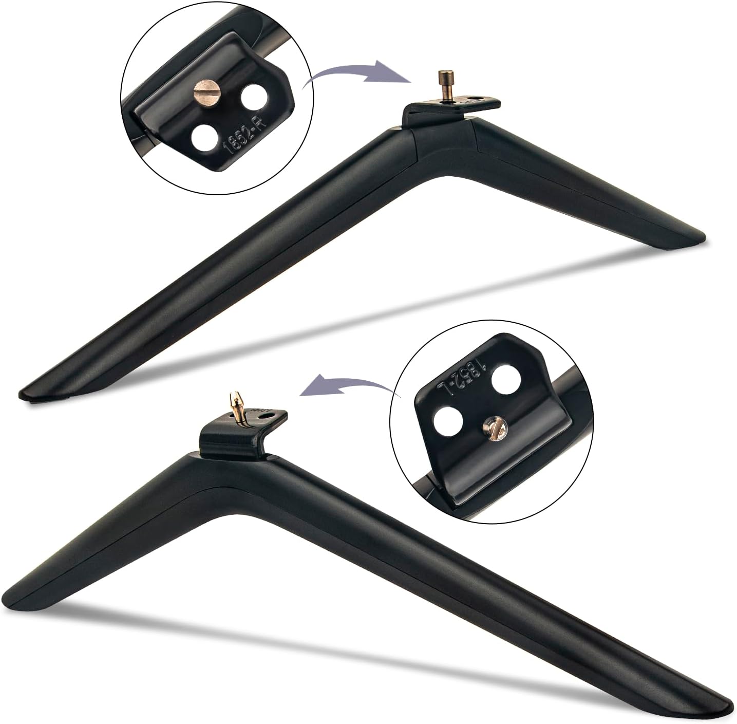 AIDITIYMI 1852-L 1852-R 75R6E3 75A53FUA HU75A6170FUWR 75 Inch 4K 2020 TV Base Stand, TV Stand Legs Replacement