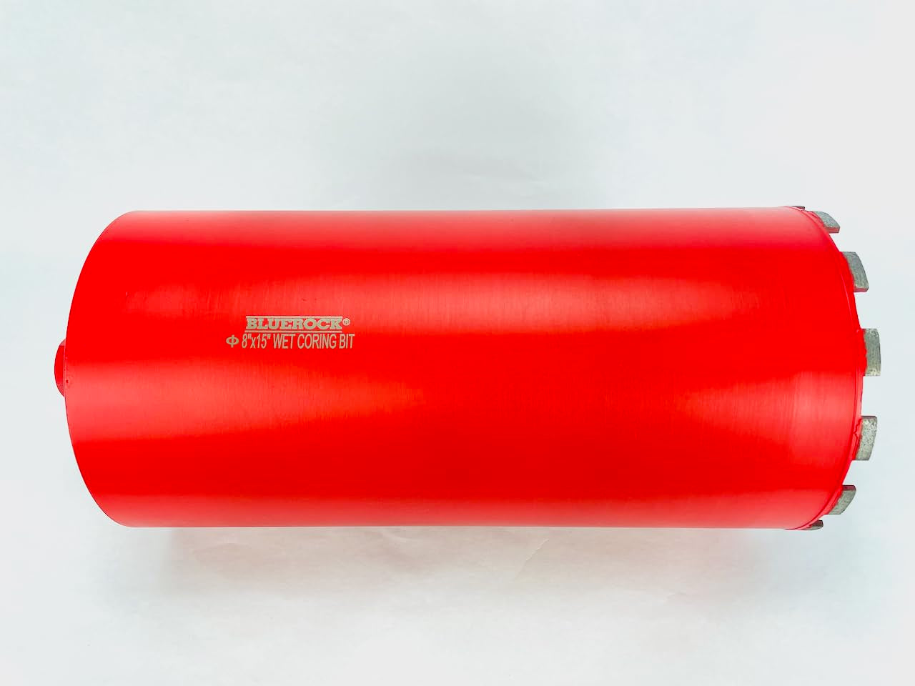 8" Inch Diamond Wet Core Drill Bit 1-1/4” Threaded by BLUEROCK Tools for Concrete Rebar Asphalt Brick Rock Masonry Hole Barrel Coring