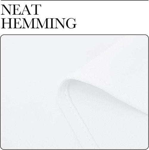 NICETOWN Draperies | Grommet Window Treatment Curtains - 50% Light Blocking, Small Size (29x45", White)