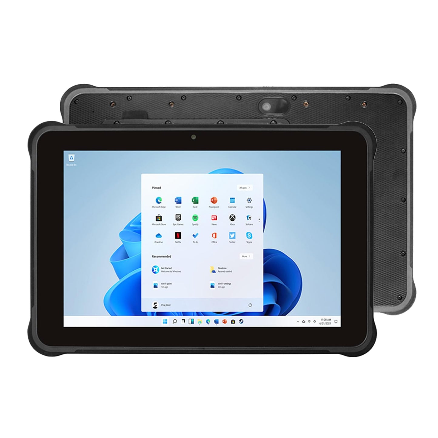 Breloom ST11-M Rugged Tablet Windows 11 Pro, 10.1 in Tough Tablet Intel i5-8200Y, 16GB+512GB, IP65 Waterproof, 4G LTE/Wi-Fi 5/GPS/NFC, 6000mAh, Industrial Rugged PC w/13MP+5MP Camera (16+512GB)