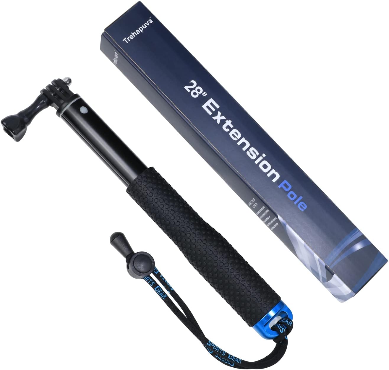 Trehapuva 28 13 12 11 10 9 8 7 6 Insta360 Extension Selfie Stick Compact Handle Grip Adjustable Pole Waterproof Monopod