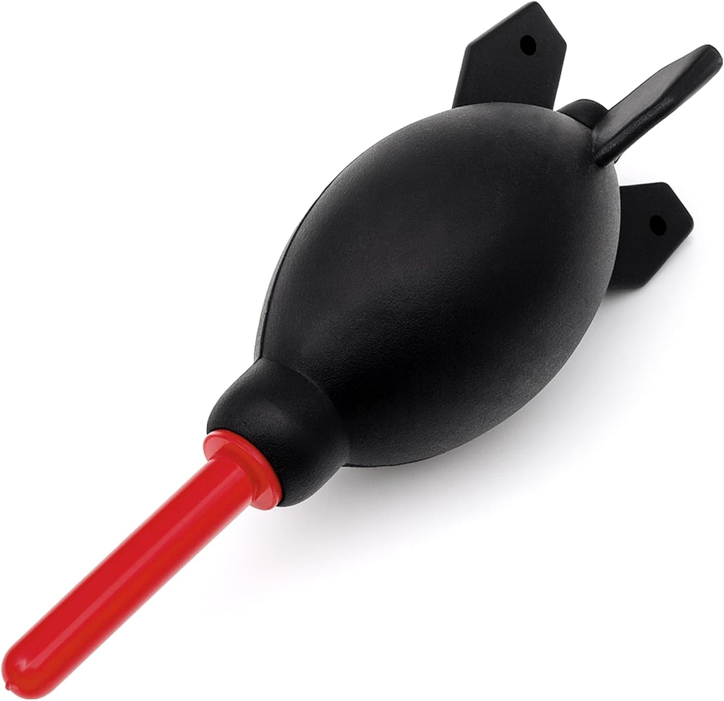 Brvlsoc Rocket-Style Rubber Air Blower Dust Cleaner for DSLR Camera, Lens, and Keyboard Red Duster
