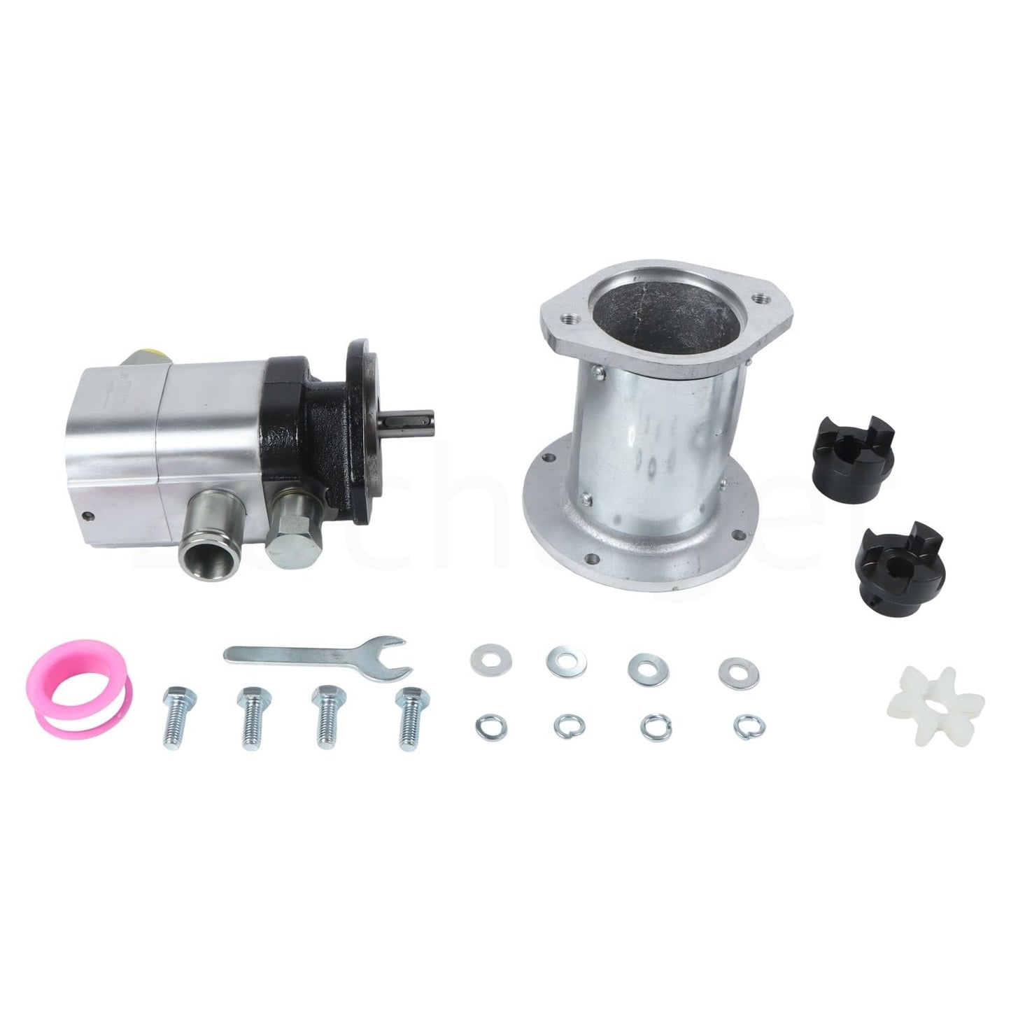 Zachager Hydraulic Pump Log Splitting Pump Build Repair Kit—22 GPM 2-stage pump, coupler, mount, and hardware—fits 1-inch engine crankshaft, DIY project or repair.