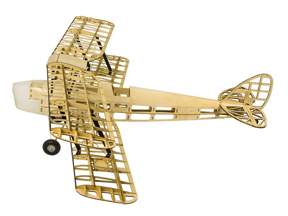 Viloga Balsa Wood Model Airplane Kits Mini Tiger Moth, 39'' Laser Cutting Model Aircraft Unassembled, DIY Flying RC Aeroplanes Kit for Adults to Build (KIT+ Motor+ ESC+ Servo+ Covering)
