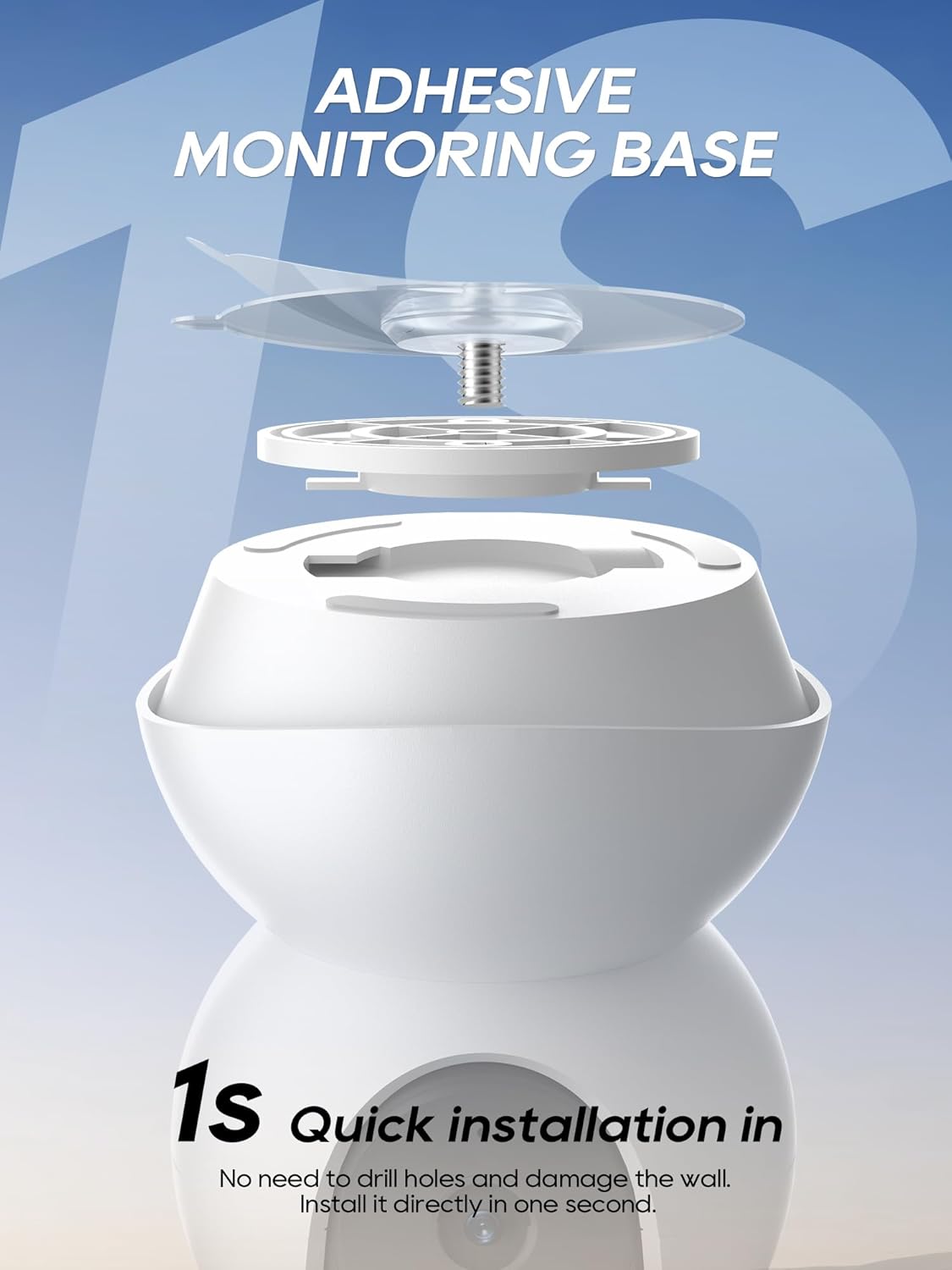 SAPESEHE C200/C210/C220/C230 1/4 Security Wall Mount for Ring Camera & Baby Monitor Mount, Suitable for Tapo and All