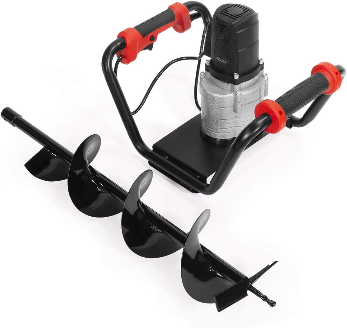 XtremepowerUS 1500W Electric Post Hole Digger Earth Auger Dig 3/4" Shaft Reverse Function Hole Fence Post, Tree Soil Planting Include 6" Dirt Auger Bit