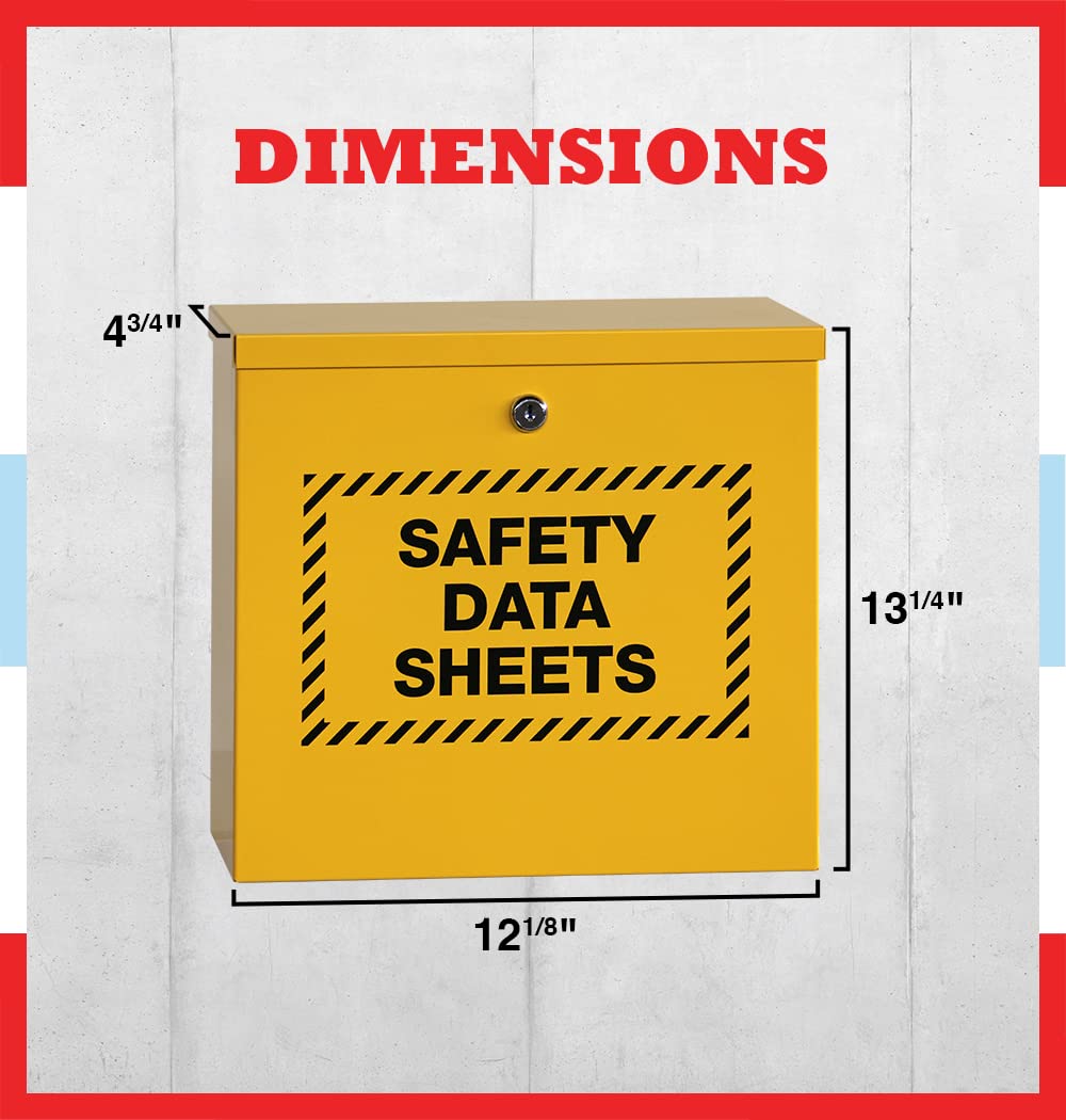 Windy City Cabinet SDS Binder Storage Cabinet, Locking Cabinet for Safety Data Sheets