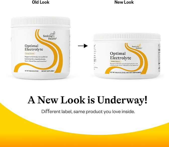 Seeking Health Optimal Electrolyte Powder, Orange Flavor, Healthy Energy and Endurance Support, Promotes Hydration and Healthy Muscles, Vegan and Vegetarian (30 Servings)*