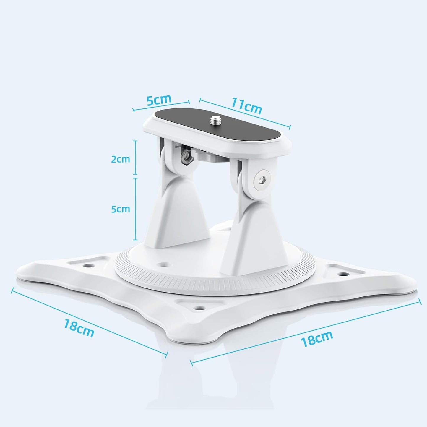 Bettdow 1/4" Setup 360-Degree 240g Projector Stand, Screw, Adjustable with Easy and Rotation for Projectors
