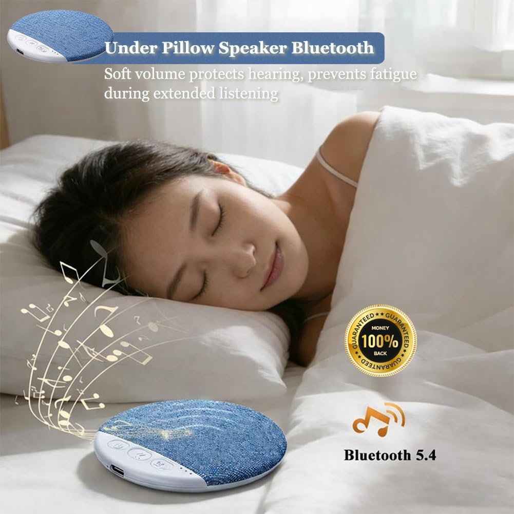 Generic 2026 Under Pillow Speaker Bluetooth for Sleeping, New Flat Under Pillow Speakers, Ultra-Thin Pillow Wireless
