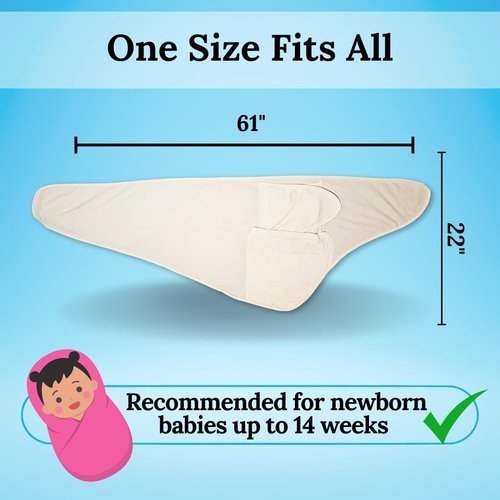 Miracle Blanket Swaddle Wrap - Soft & Secure Sleep Sack for Infants - Easy-to-Use Swaddling Blanket (Gray Stars)