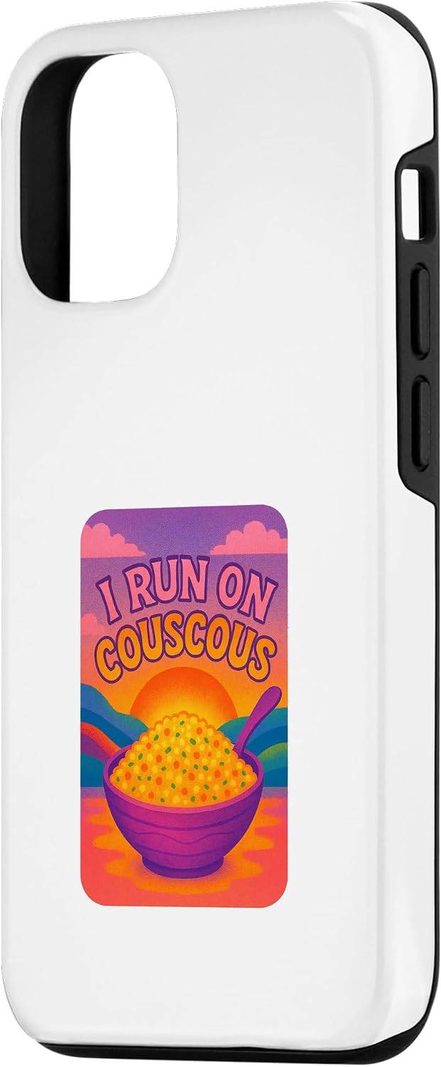 Best Food For Every Mood 12/12 I Run On Couscous Case for iPhone Pro