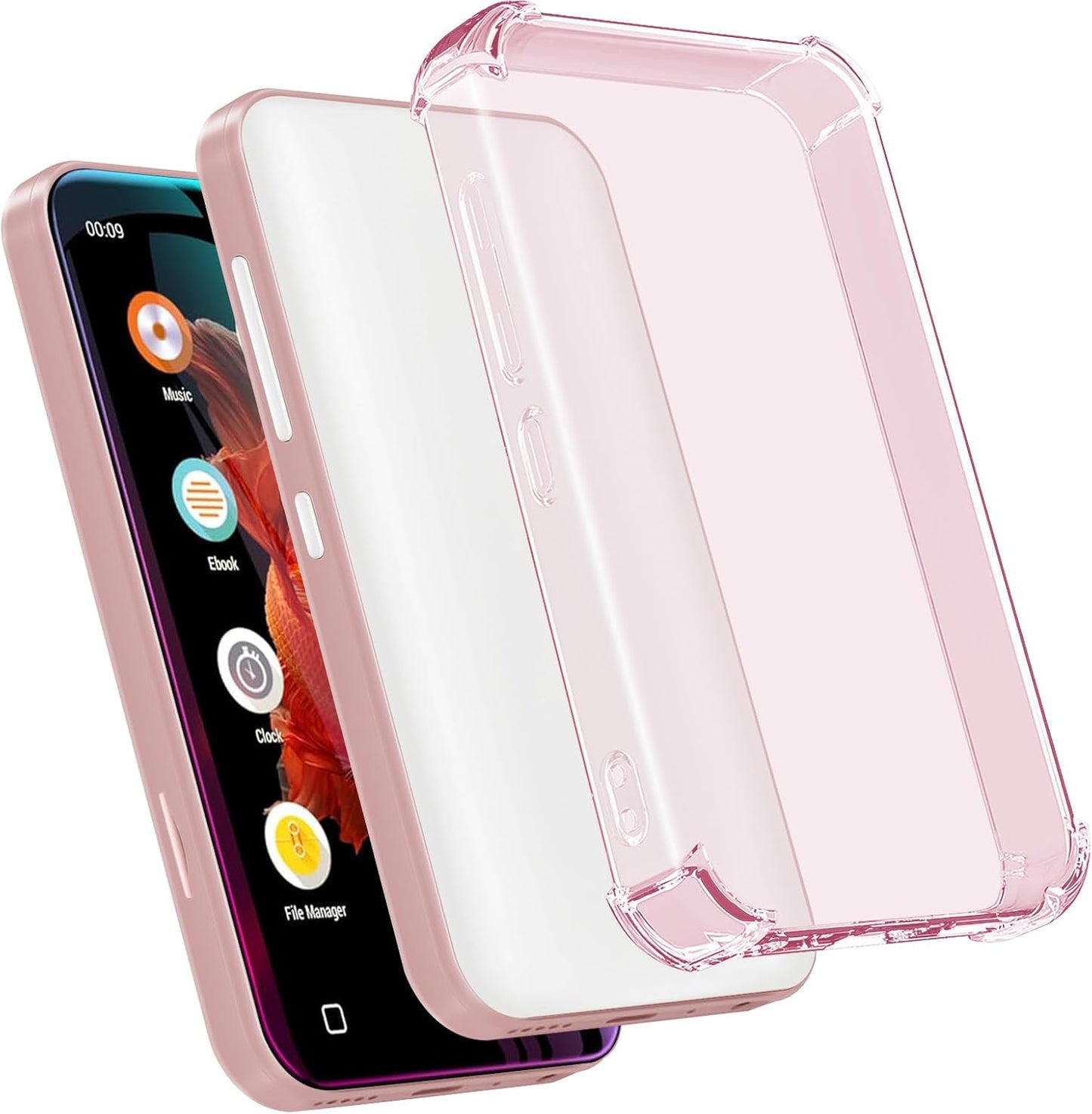 Aippdo G1 G3 Mp3 Mp3 4.0 inch Case for innioasis Player,TPU Clear Cover for Player Anti-Scratch Shock Absorption Case