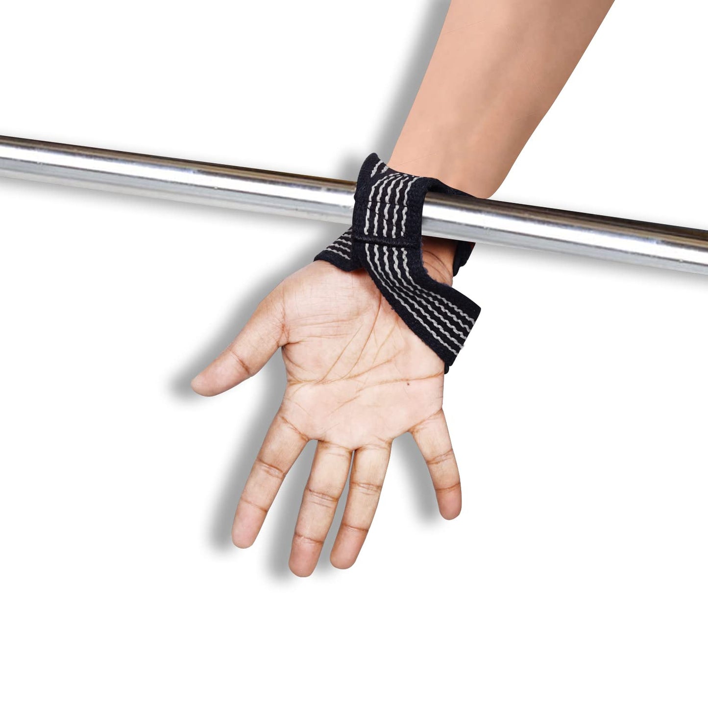 BEAST RAGE Heavy Duty Lifting Wrist Straps for Weightlifting, Figure 8 Loop Powerlifting Deadlift Strap wraps Weights Padded Support Professional Fitness Gym Bodybuilding (White)