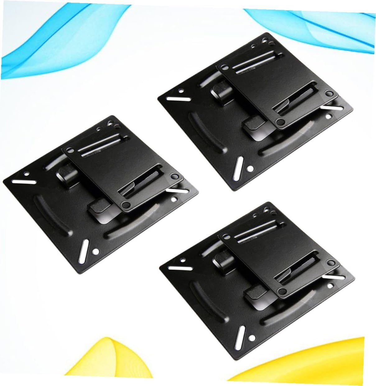 Luxshiny 14-24 Inch 3pcs Pack, LCD Tv Wall Mount Bracket Metal Fixed Monitor Holder for Home Office with Compatible