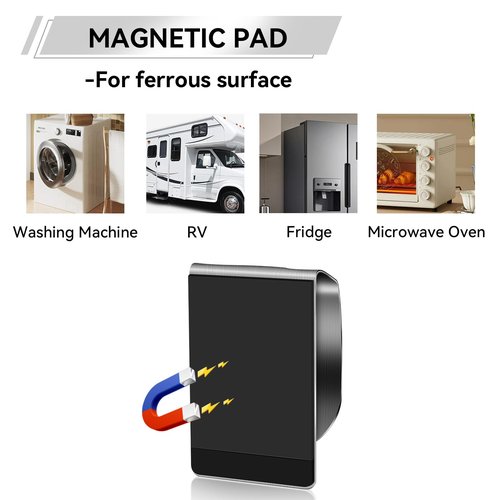 KIHOGEM 4Pcs Magnetic Towel Hook Holder, Super Strong Magnet Kitchen Towel Hanger for Refrigerator, Stainless Steel Dish Rag Holder for Fridge RV Garage