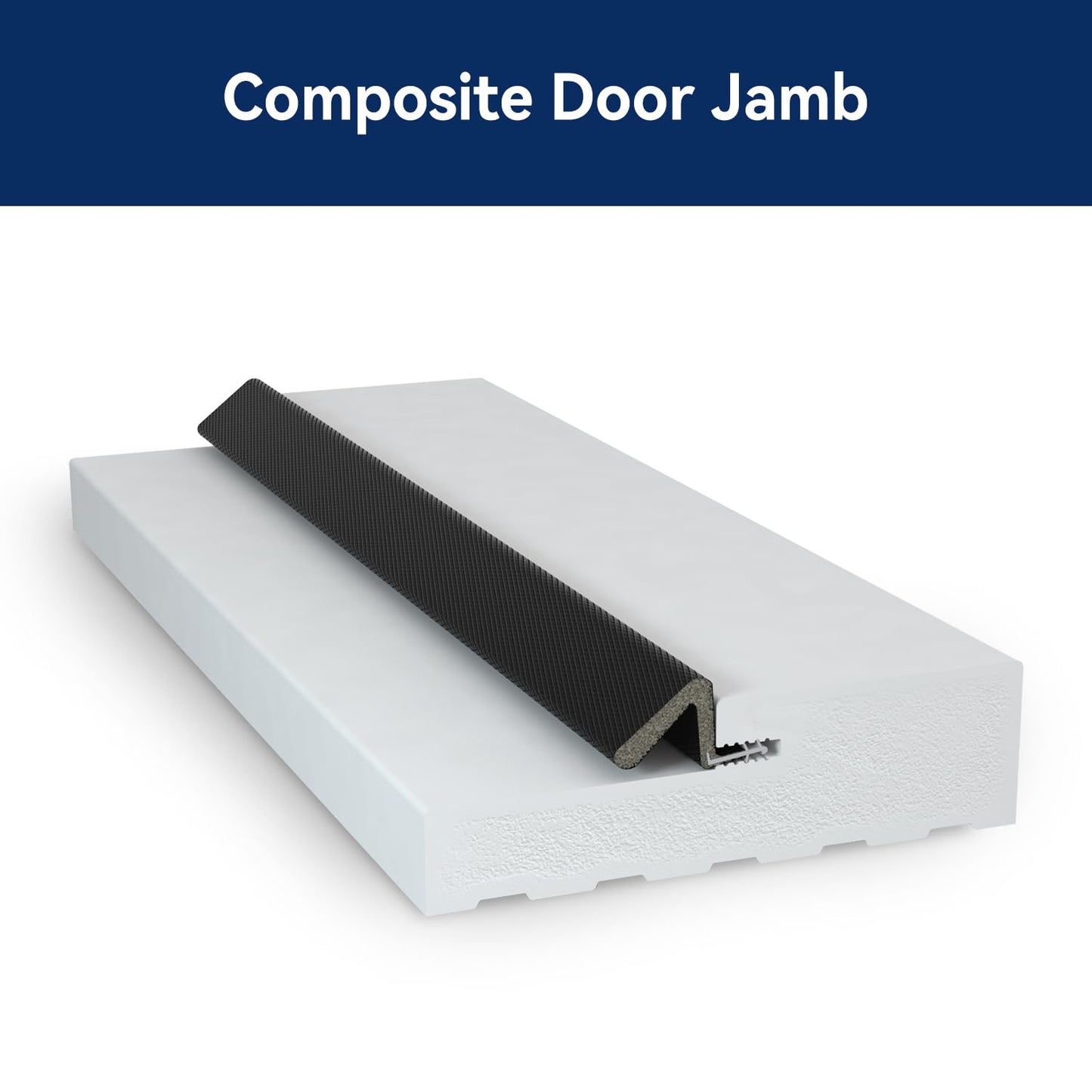 36 x 80 Inch Prehung Fiberglass Front Door, 4-Lite Clear Glass, White Primed Exterior Entry Door, All-Weather Resistant, Right Hand Inswing