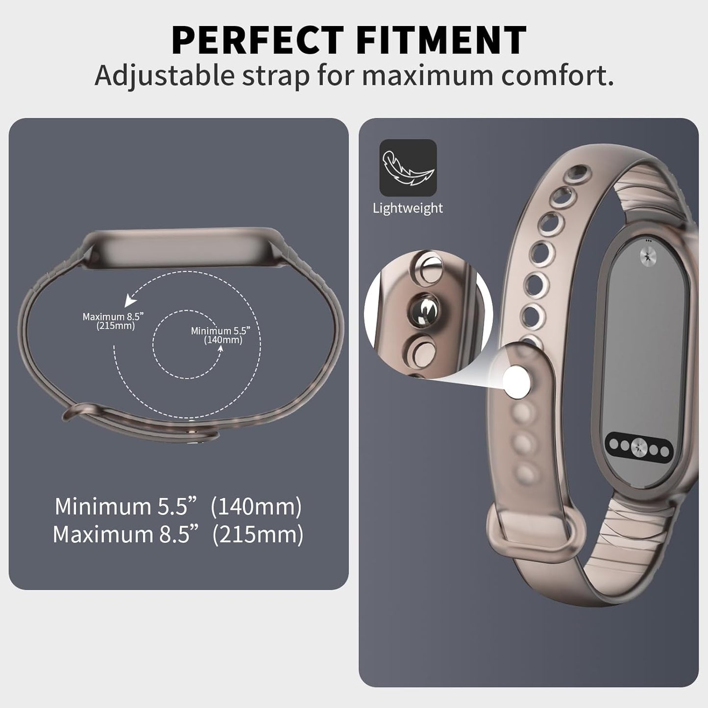 Wristband for Plaud NotePin & NotePin S AI Voice Recorder, Adjustable Wearable Strap Compatible with Plaud AI