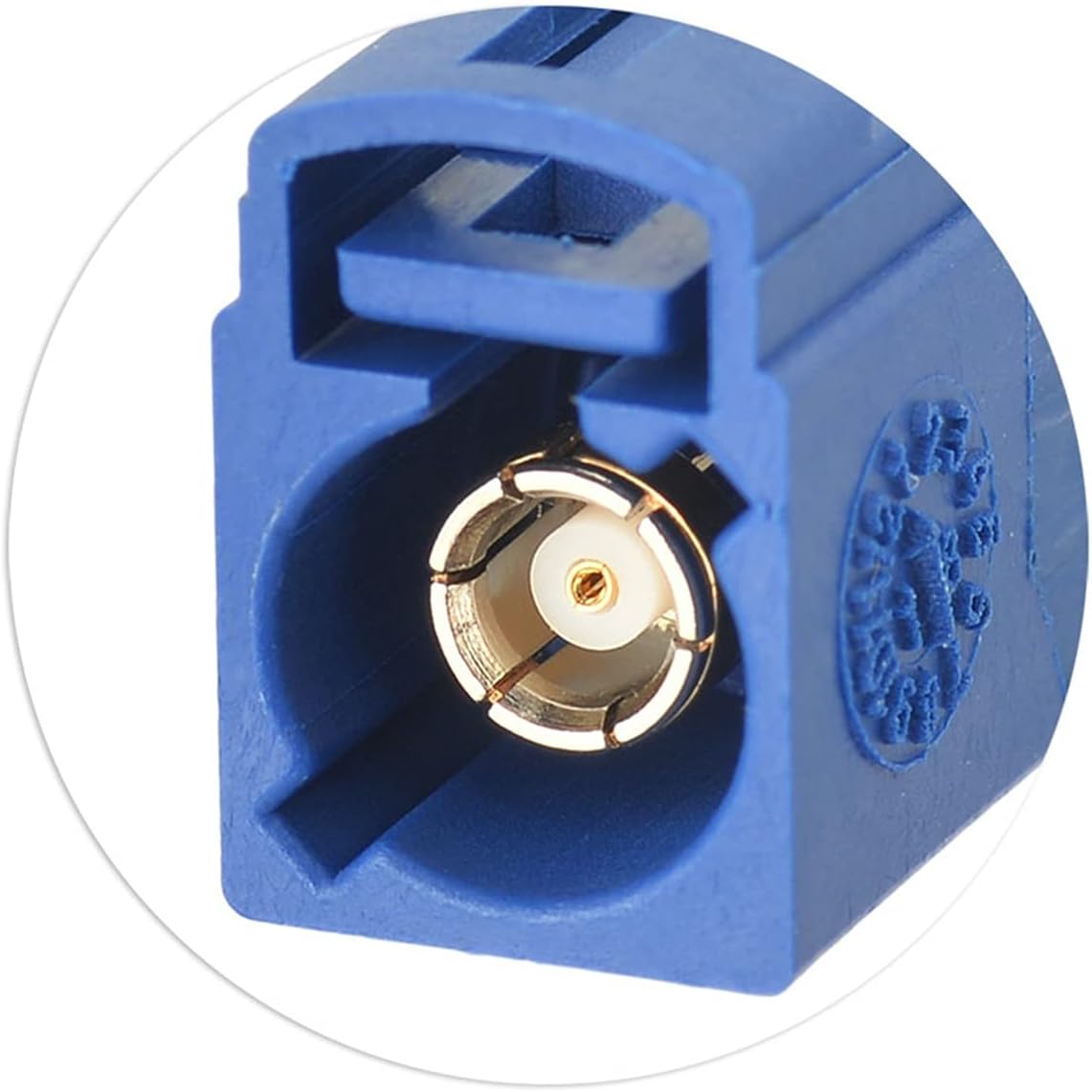 Artemisia 5005 RG316 Fakra C Jack Blue Crimp RF Coaxial Connector Compatible with Cable Compatible with GPS Telematics
