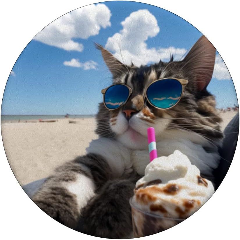 Cat Accessories for Cat Lovers Funny Cat Design for Cat Lovers PopSockets Adhesive PopGrip
