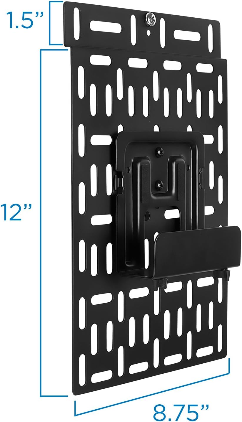 Mount-It! Universal Streaming Device Mount - Securely Attaches Behind Your TV - Compatible With Apple TV, Roku, Amazon