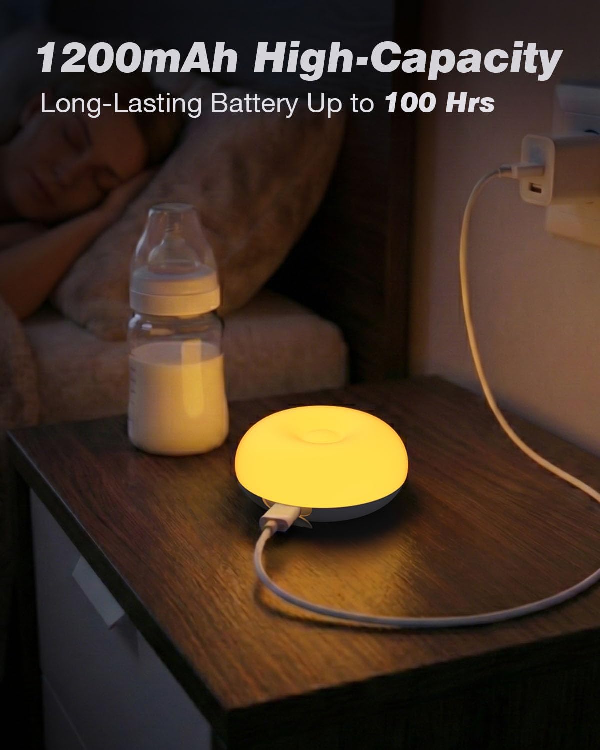Skiennix Baby Night Light - Soft BPA-Free Egg Design with Dimming & Rechargeable Features | 3 Colors