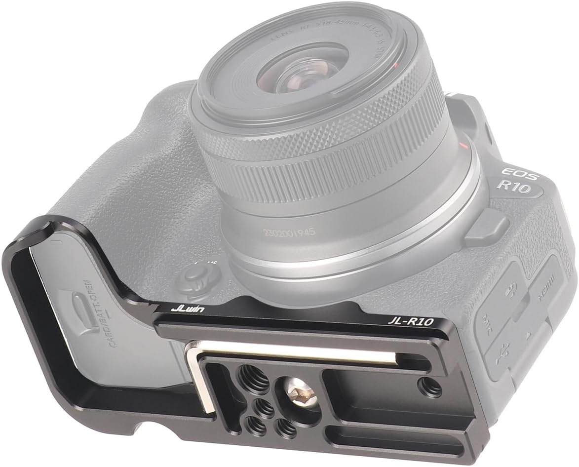 FocusFoto R10 Quick Release Baseplate QR Plate Mount for Canon EOS Mirrorless Camera, Compatible with Arca-Swiss