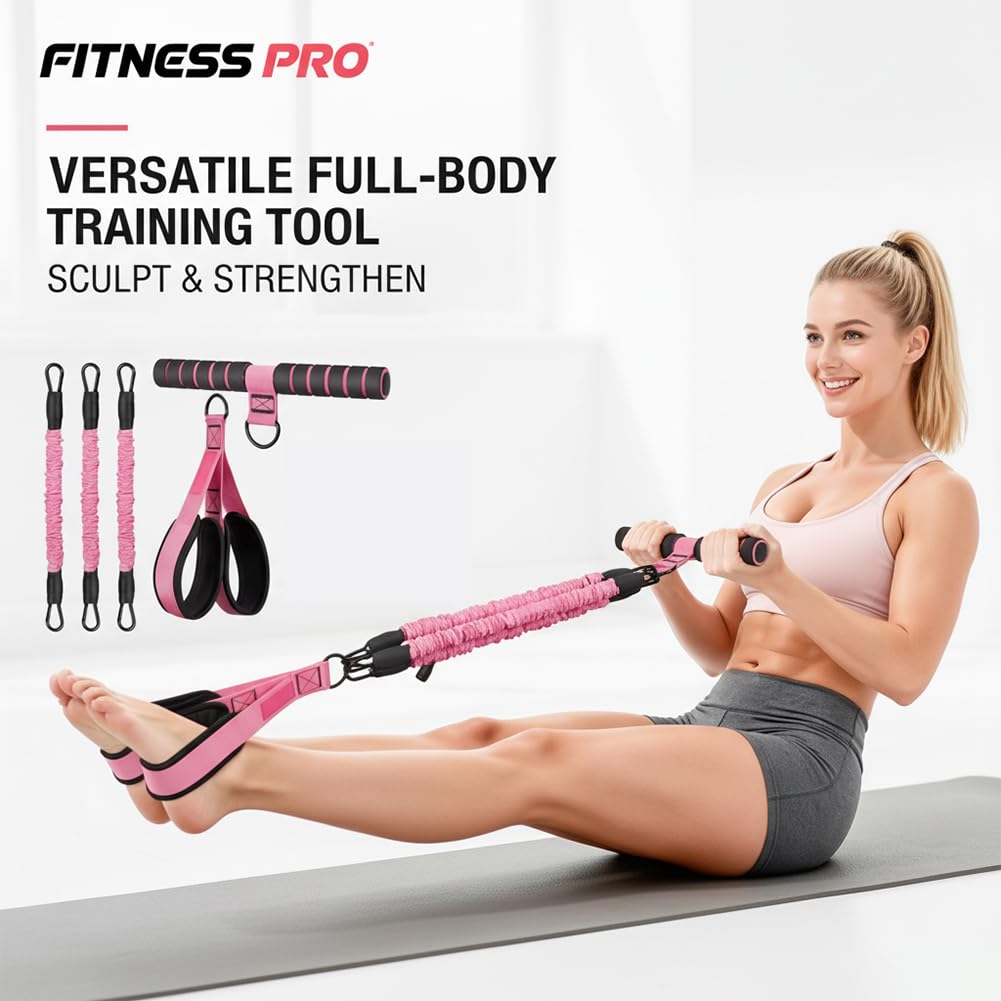 Upgrade Pedal Resistance Band with Handle, 2026 Multi-Functional Adjustable Resistance Band for Full-Body Workouts, Home Fitness Foot Pedal Resistance Band, Unisex Sit-up Training Equipment
