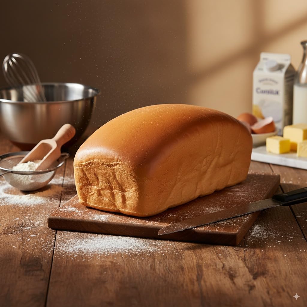 Realistic Fake Bread Decoration - Artificial Square Bread Model for Kitchen Display