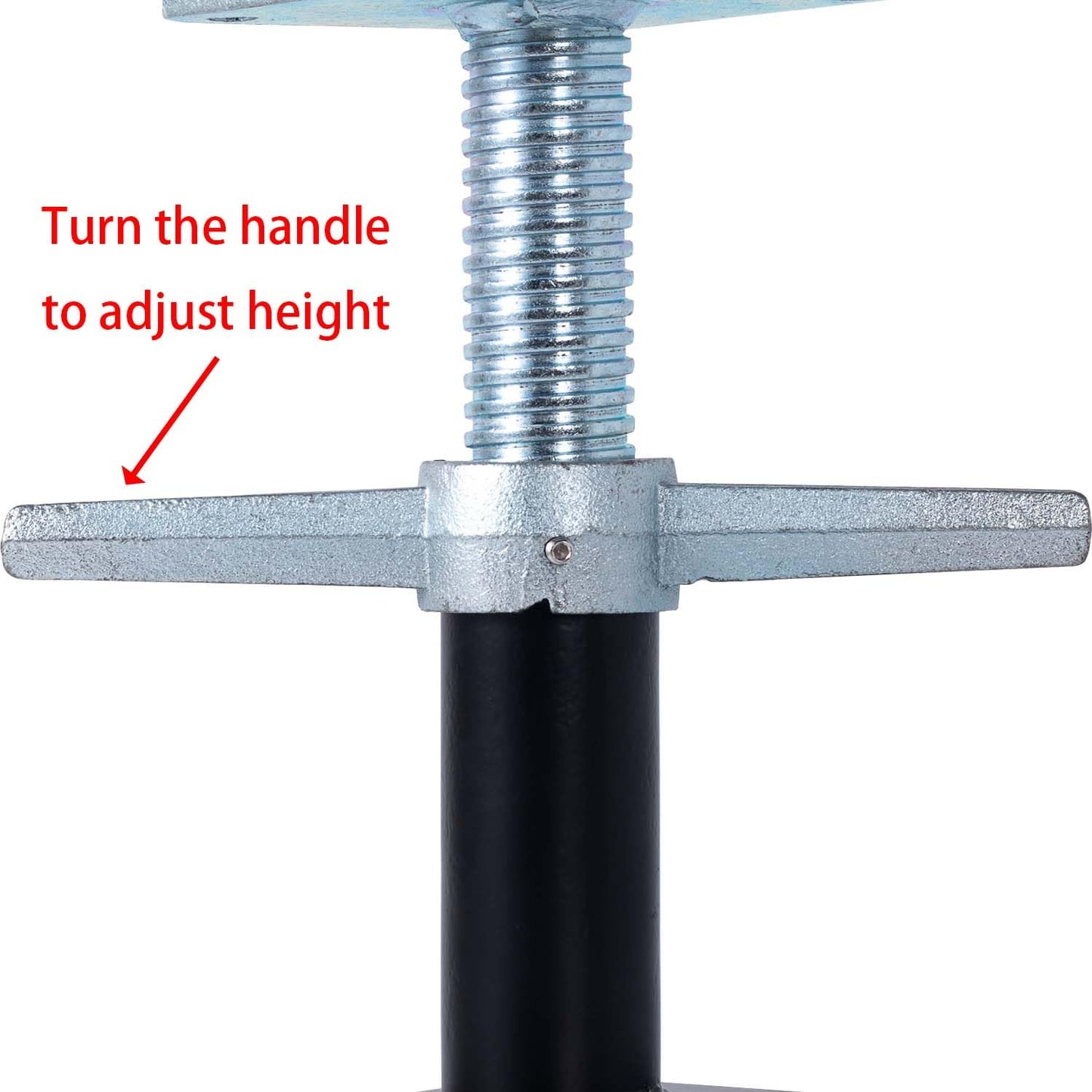 YEUQWJ Adjustable House Floor Jack Support, Basement Floor Jack for Temporary Support, Height Range 9.5''-15.5'' for Stabilizing and Supporting Beams, Load Capacity 10000 LB