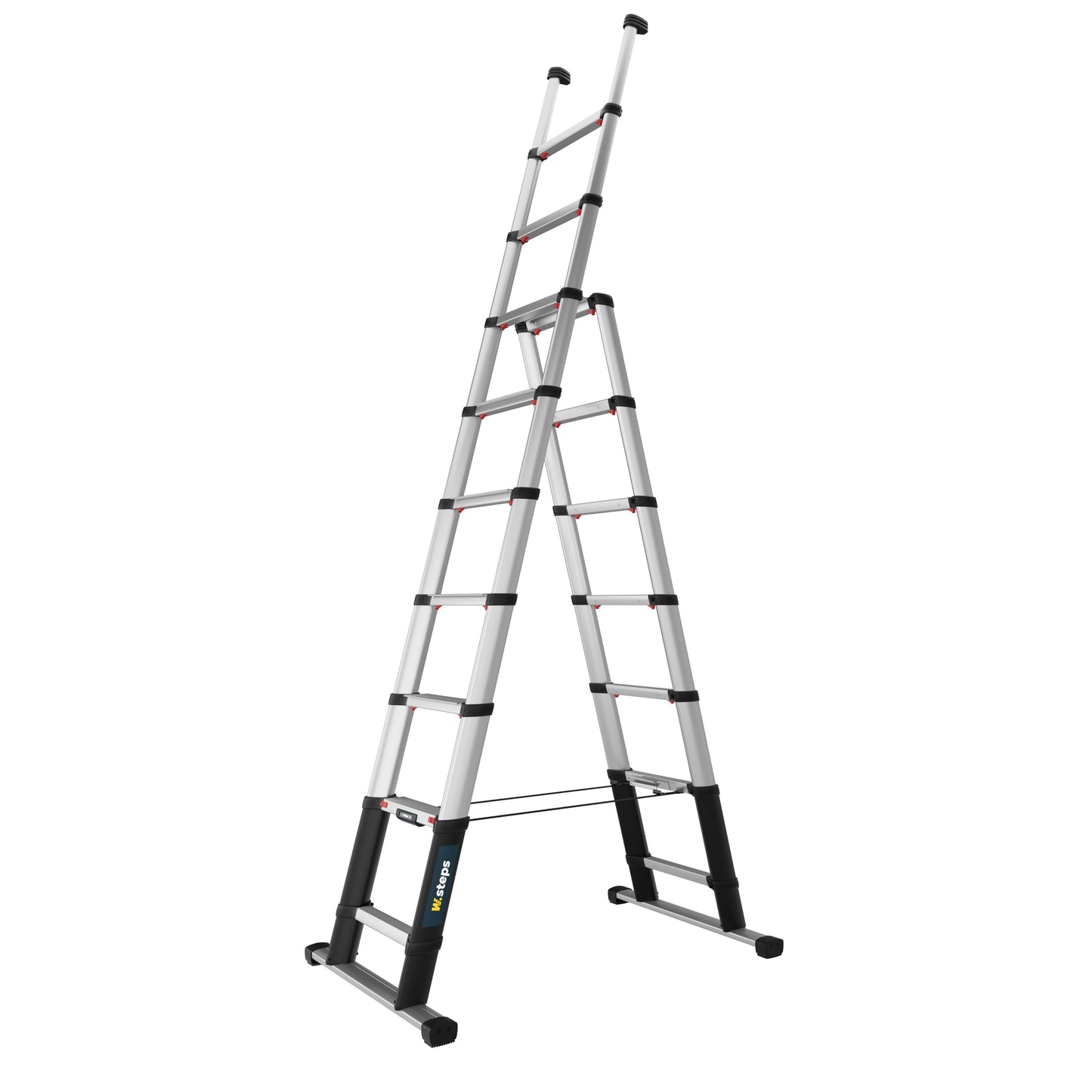 W.Steps Combi 9.5 FT | Telescopic Combination Ladder, ANSI Type 1A Certified