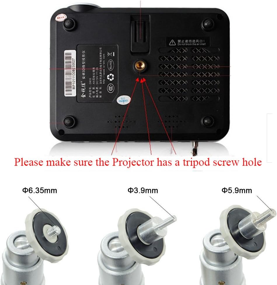 Assome 3 Projector Ceiling Mount, Projector Stand, Universal Extendable Video Projector Wall Mount Bracket